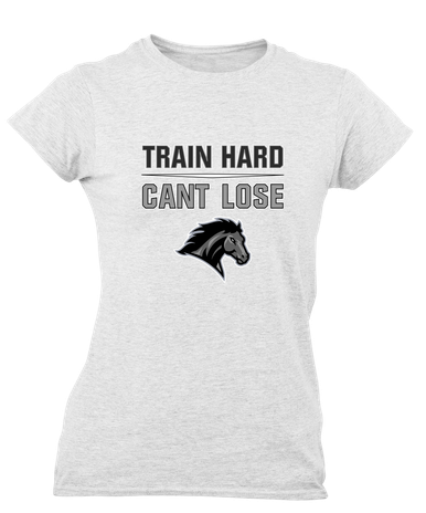 Houston Mustangs Train Hard, Can't Lose Women's Premium SS T-Shirt