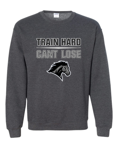 Houston Mustangs Train Hard, Can't Lose Men's Sweatshirt