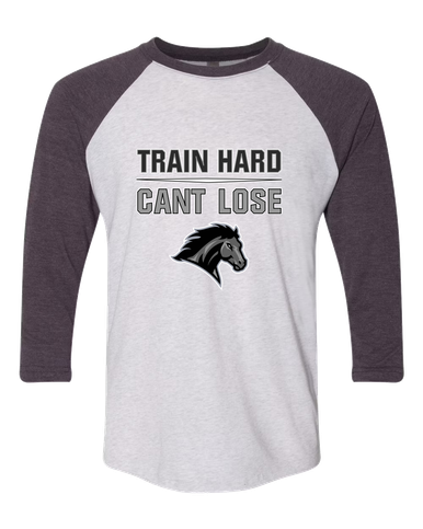 Houston Mustangs Train Hard, Can't Lose Men's Baseball T-Shirt