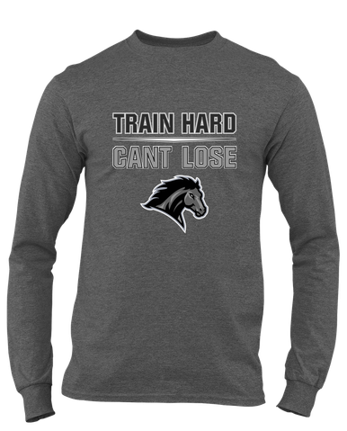 Houston Mustangs Train Hard, Can't Lose Men's Premium LS T-Shirt