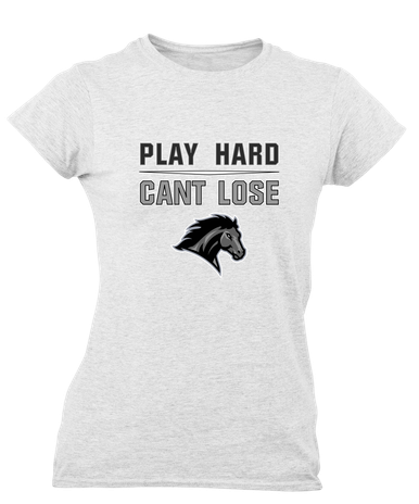Houston Mustangs Play Hard, Can't Lose Women's Premium SS T-Shirt