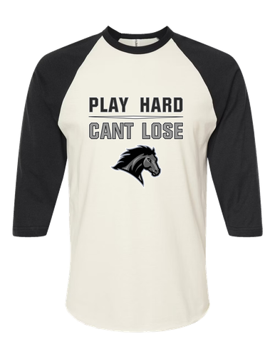 Houston Mustangs Play Hard, Can't Lose Men's Baseball T-Shirt