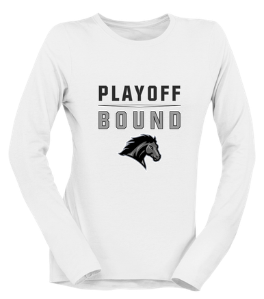 Houston Mustangs Playoff Bound Women's Premium LS T-Shirt