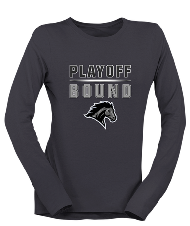 Houston Mustangs Playoff Bound Women's LS T-Shirt