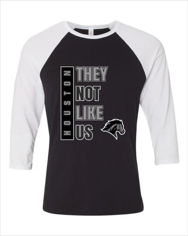 Houston Mustangs They Not Like Us #1 Men's Baseball T-Shirt