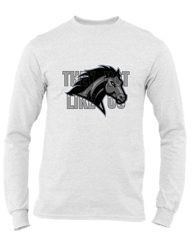 Houston Mustangs They Not Like Us #2 Men's Premium LS T-Shirt