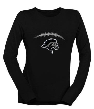 Houston Mustangs Football #2 Women's Premium LS T-Shirt