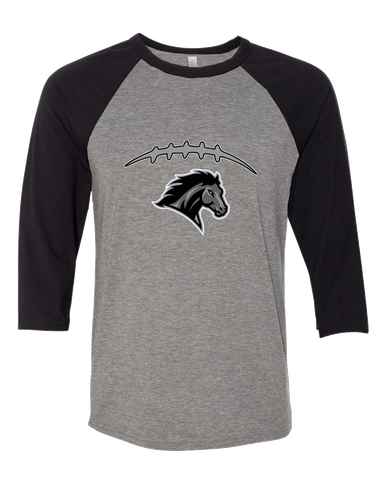 Houston Mustangs Football #2 Women's Baseball T-Shirt