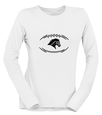 Houston Mustangs Football #3 Women's LS T-Shirt