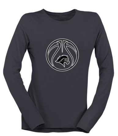 Houston Mustangs Basketball #2 Women's Premium LS T-Shirt