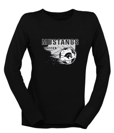 Houston Mustangs Soccer #2 Women's LS T-Shirt
