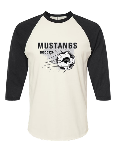 Houston Mustangs Soccer #2 Men's Baseball T-Shirt