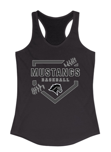 Houston Mustangs Baseball #2 Women's Tank Top