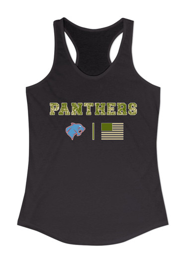 Brainerd Panthers Camo Flag Women's Tank Top