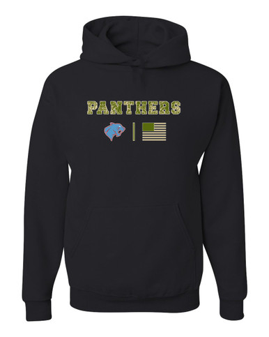 Brainerd Panthers Camo Flag Men's Premium Hoodie