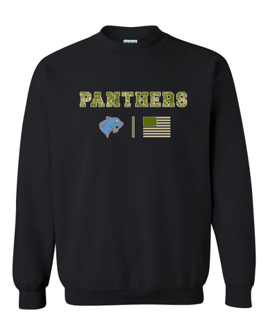 Brainerd Panthers Camo Flag Men's Sweatshirt