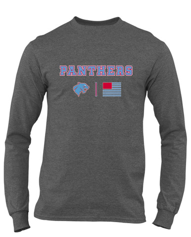 Brainerd Panthers Team Colors Flag Men's Premium LS T-Shirt