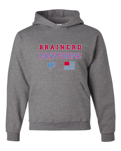 Brainerd Panthers Spirit Flag Men's Premium Hoodie