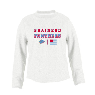 Brainerd Panthers Spirit Flag Women's Sweatshirt