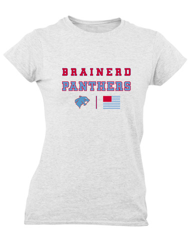 Brainerd Panthers Spirit Flag Women's SS T-Shirt