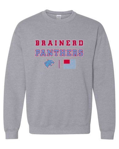 Brainerd Panthers Spirit Flag Men's Sweatshirt