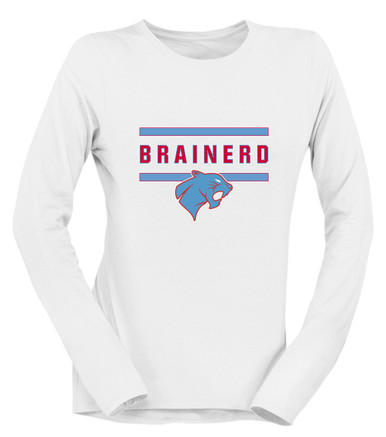 Brainerd Panthers Mascot #4 Women's Premium LS T-Shirt