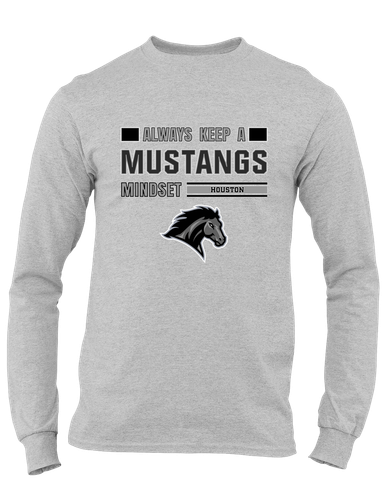 Houston Mustangs Mindset Men's LS T-Shirt