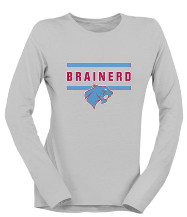 Brainerd Panthers Mascot #4 Women's LS T-Shirt