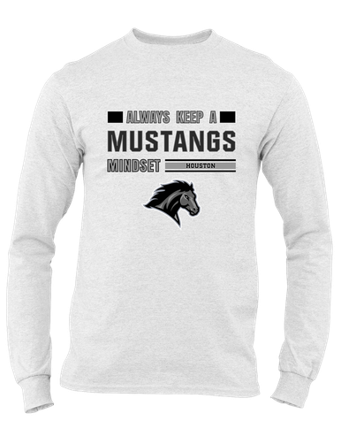 Houston Mustangs Mindset Men's Premium LS T-Shirt