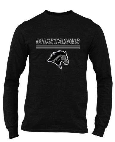 Houston Mustangs Mascot #8 Men's Premium LS T-Shirt