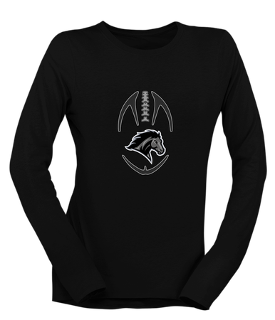 Houston Mustangs Football #4 Women's LS T-Shirt