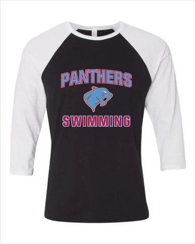 Brainerd Panthers Swimming Women's Baseball T-Shirt