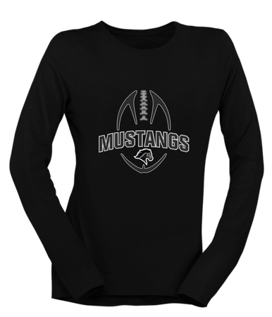 Houston Mustangs Football #5 Women's Premium LS T-Shirt