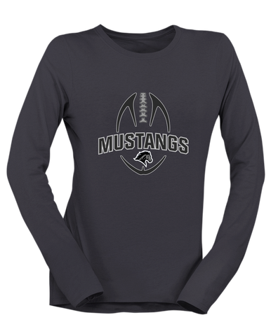 Houston Mustangs Football #5 Women's LS T-Shirt