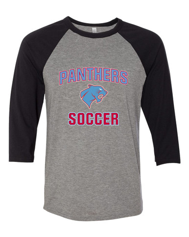 Brainerd Panthers Soccer #1 Women's Baseball T-Shirt