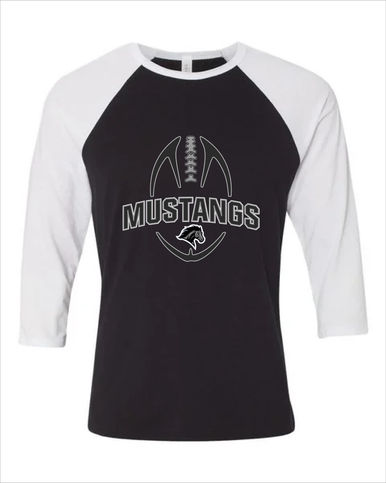 Houston Mustangs Football #5 Men's Baseball T-Shirt