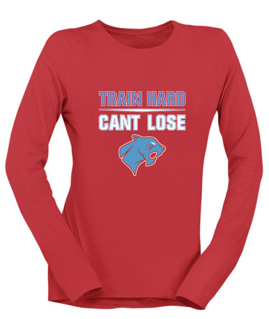 Brainerd Panthers Train Hard, Can't Lose Women's LS T-Shirt