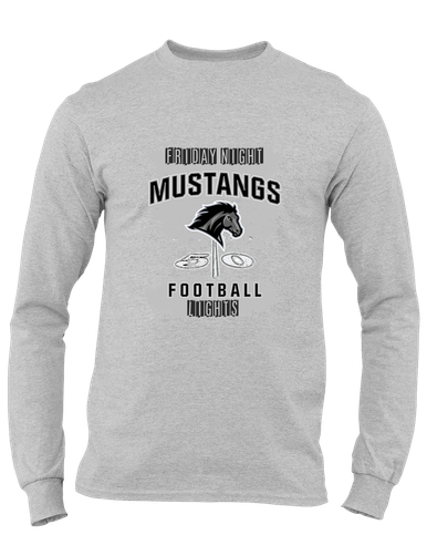 Houston Mustangs Football #6 Men's LS T-Shirt