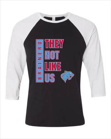 Brainerd Panthers They Not Like Us #1 Women's Baseball T-Shirt