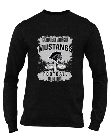 Houston Mustangs Football #6 Men's Premium LS T-Shirt