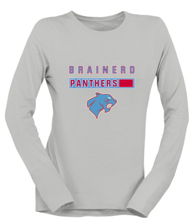 Brainerd Panthers Mascot #7 Women's Premium LS T-Shirt