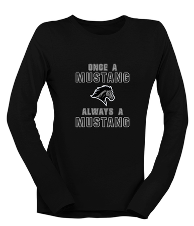 Houston Mustangs Once A Women's LS T-Shirt