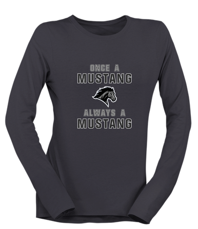 Houston Mustangs Once A Women's Premium LS T-Shirt