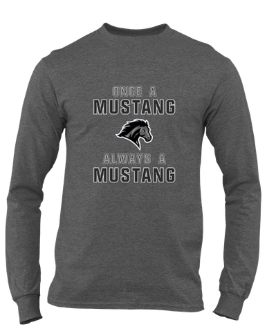 Houston Mustangs Once A Men's Premium LS T-Shirt