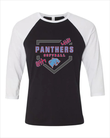 Brainerd Panthers Softball #2 Women's Baseball T-Shirt