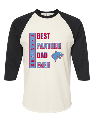 Brainerd Panthers Best Panther Dad Men's Baseball T-Shirt