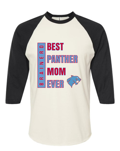 Brainerd Panthers Best Panther Mom Women's Baseball T-Shirt