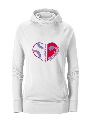 Brainerd Panthers Heart Baseball Women's Hoodie