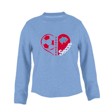 Brainerd Panthers Heart Soccer Women's Sweatshirt