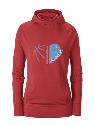 Brainerd Panthers Heart Basketball Women's Hoodie